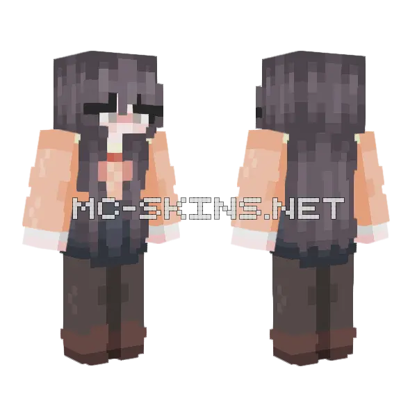Touko Nanami Minecraft skin, front and back