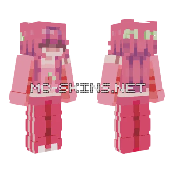 Tourmaline RCE Minecraft skin, front and back