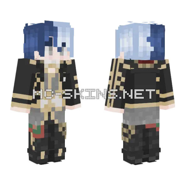 Touya Aoyagi Someday Once Again Minecraft skin, front and back
