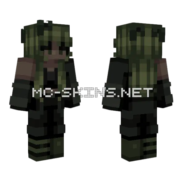 Toxin Raffle Used Minecraft skin, front and back