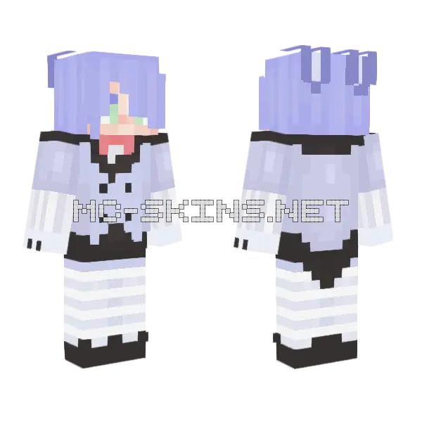 Toy Bonnie Minecraft skin, front and back