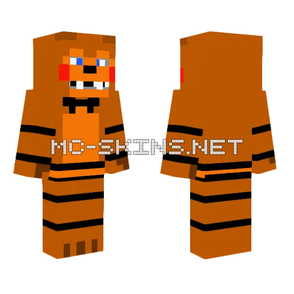 Toy Freddy FNAF Skin Minecraft skin, front and back