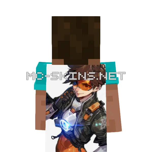 Tracer Armor Minecraft cape worn on a player