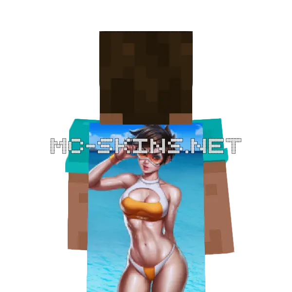 Tracer Bikini cape, outside and lining