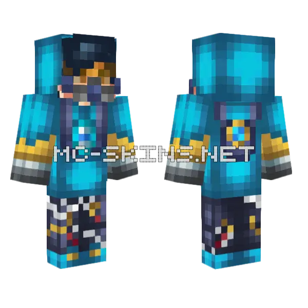 Tracer Graffiti Skin Minecraft skin, front and back