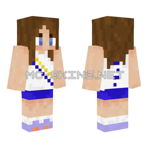Track And Field Minecraft skin, front and back
