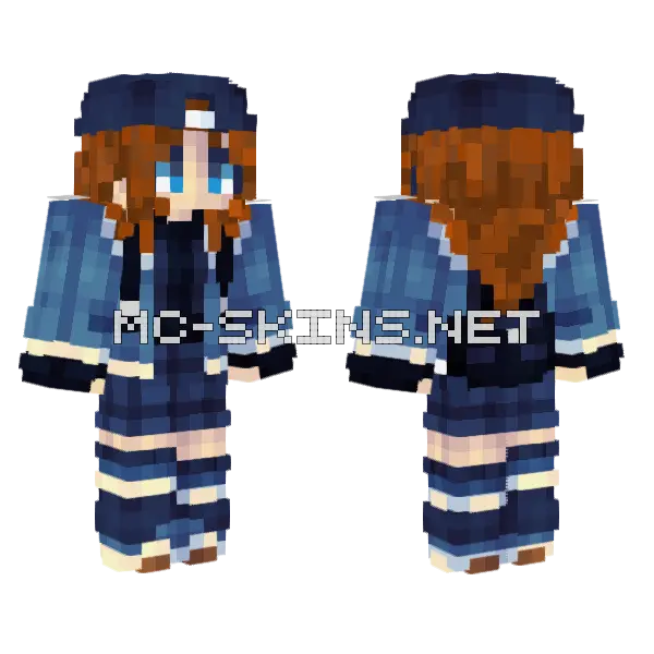 Trainer Recolor Minecraft skin, front and back