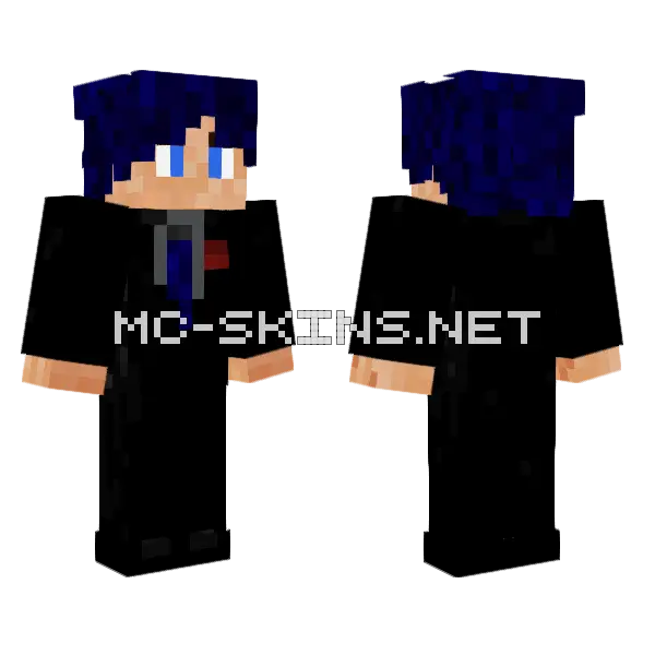 Traje Minecraft skin, front and back