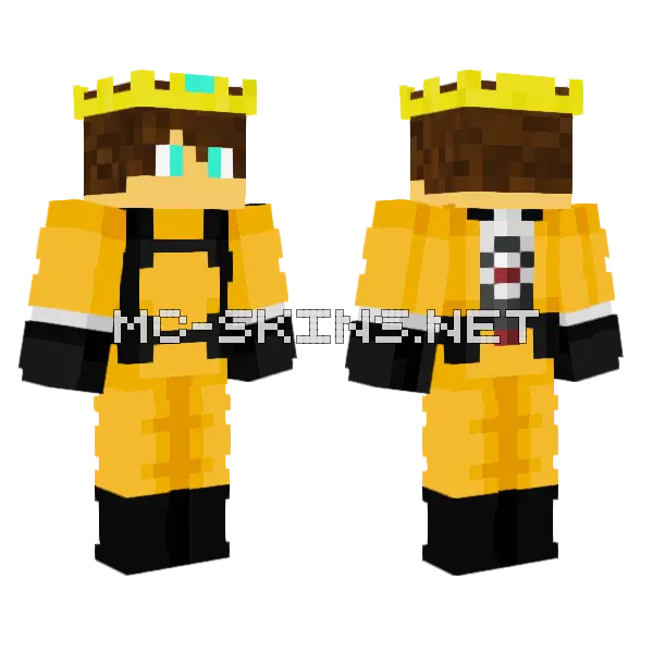 Traje Radioactivo Minecraft skin, front and back