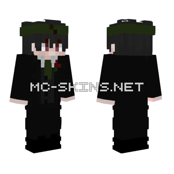 Trajeverdcoqui Boy Minecraft skin, front and back