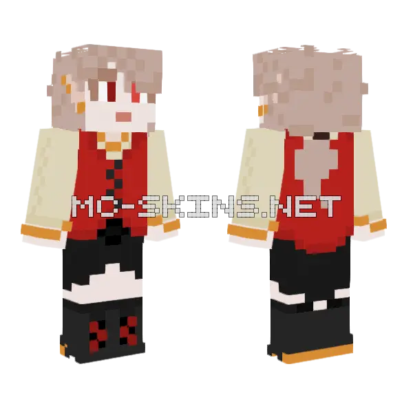 Transed Gender Lv 3 Minecraft skin, front and back