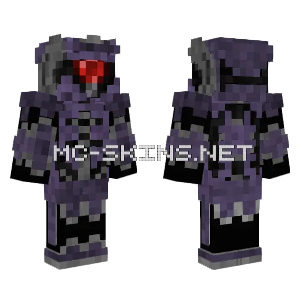 Transformers DOTM Shockwave Minecraft skin, front and back