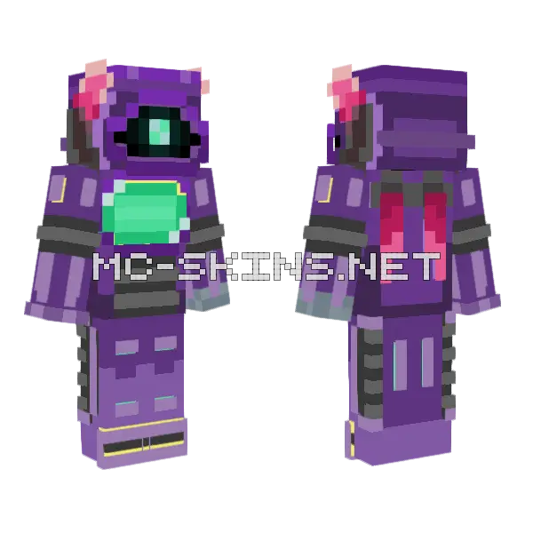 Transformers Energon Shockblast Minecraft skin, front and back