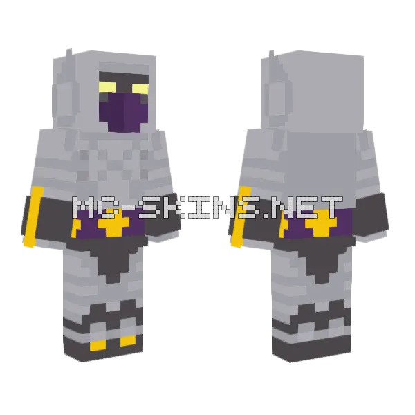 Transformers G1 Nightbird Minecraft skin, front and back