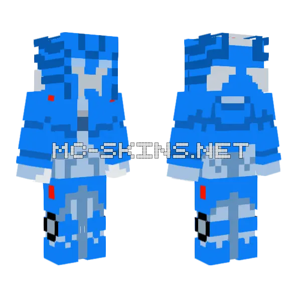 Transformers IDW Chromia Minecraft skin, front and back