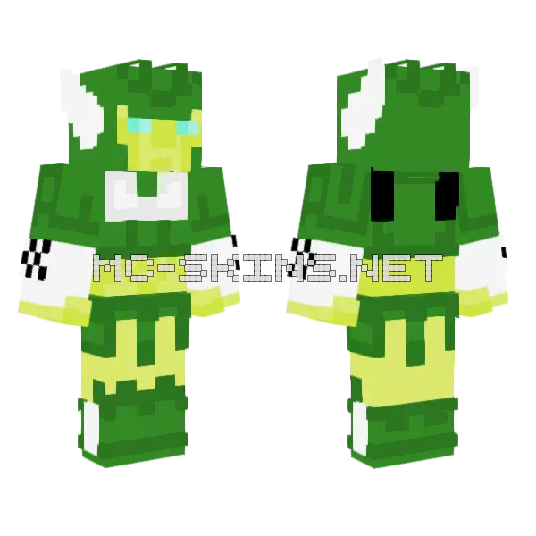 Transformers IDW Greenlight Minecraft skin, front and back