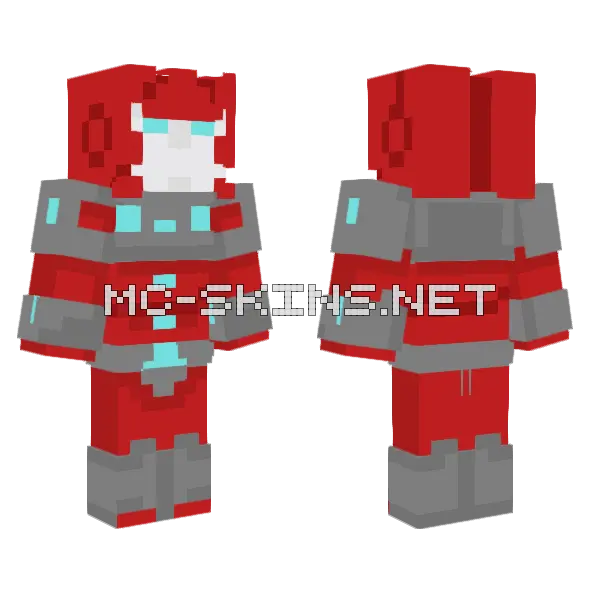 Transformers Lost Light Lug Minecraft skin, front and back