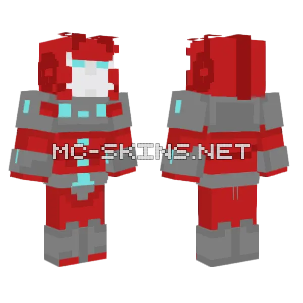 Transformers Lost Light Lug V2 Minecraft skin, front and back