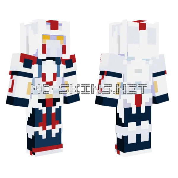 Transformers Wing Minecraft skin, front and back