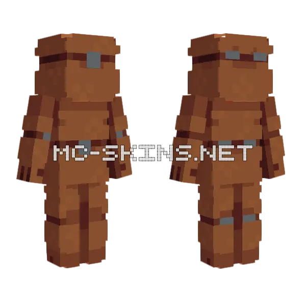 Trap Chest Skin Minecraft skin, front and back