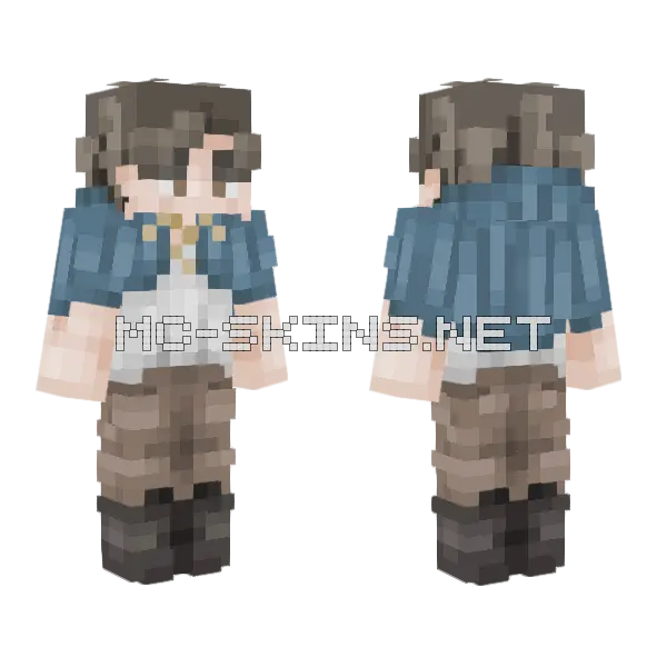 Traveller Male Minecraft skin, front and back