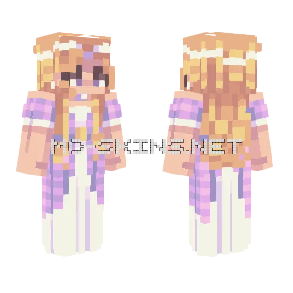 Treasure Chest Remake Minecraft skin, front and back