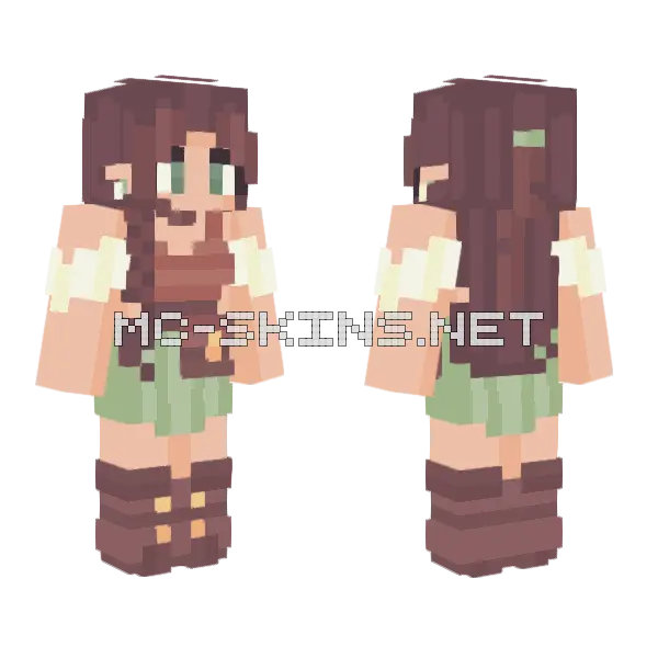 Treasure Hunting Rce Minecraft skin, front and back