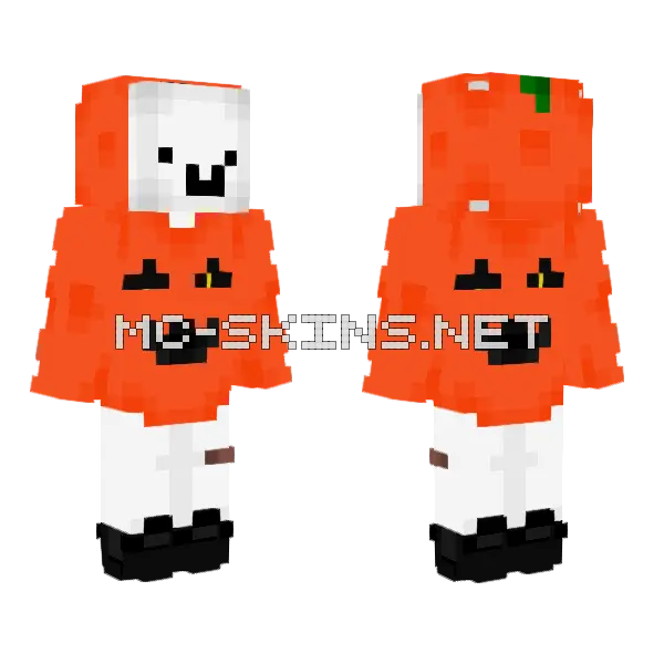 Treat Minecraft skin, front and back