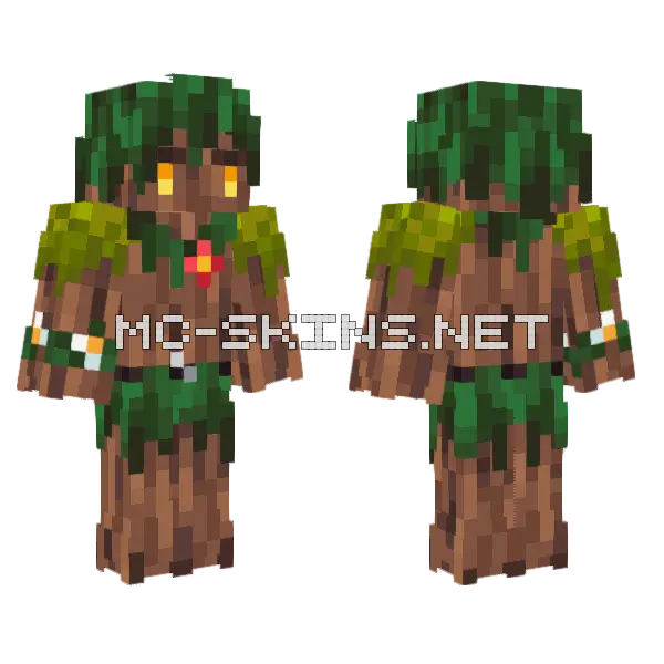 Treeton Oakerman Minecraft skin, front and back