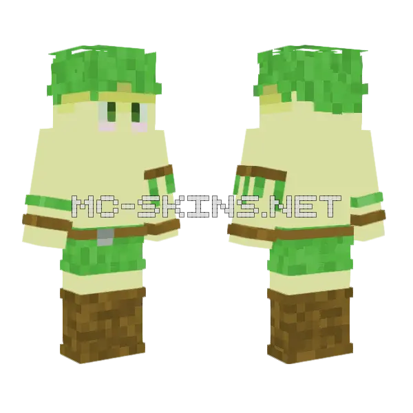 Tremen V3 Minecraft skin, front and back