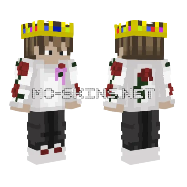 Tribute To Techno Minecraft skin, front and back