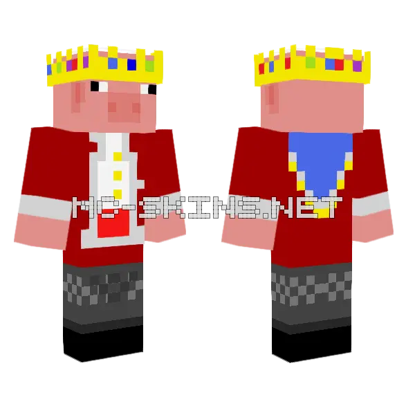 Tribute to Technoblade Minecraft skin, front and back