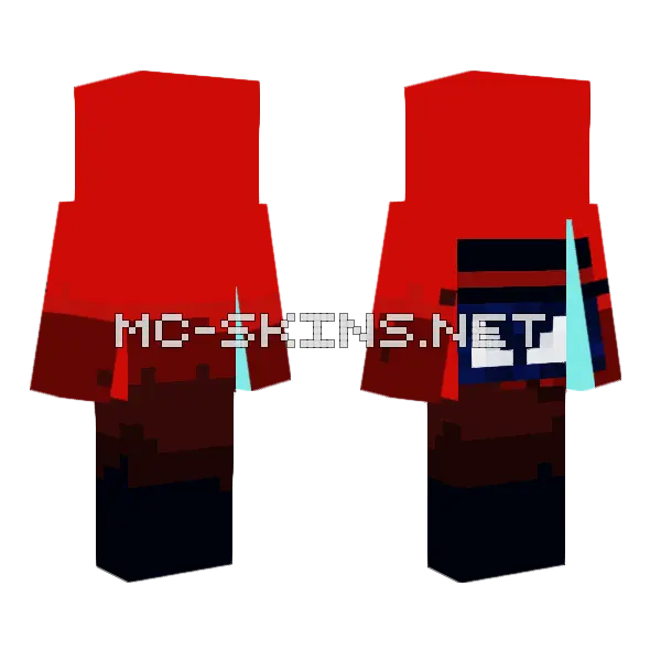 Tricker The Magician Minecraft skin, front and back
