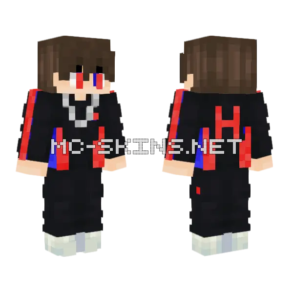 Tridan Boy Minecraft skin, front and back