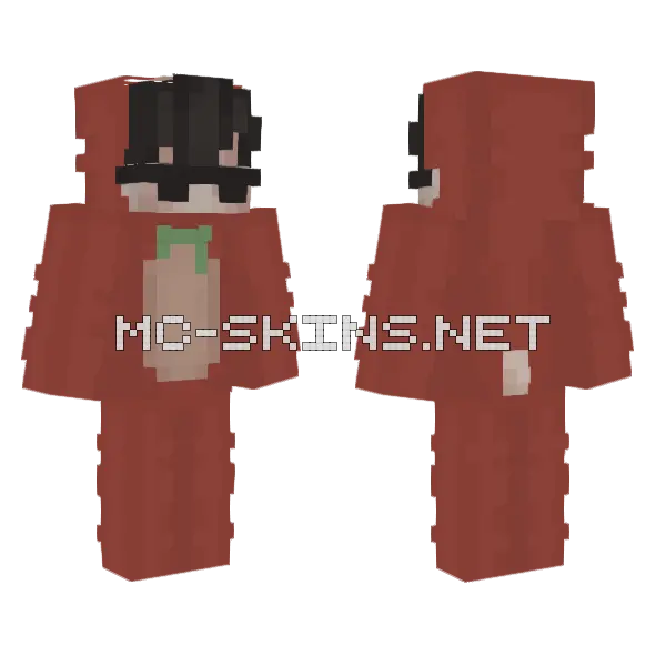 Trigger But Cool Minecraft skin, front and back