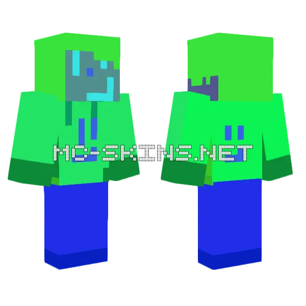 Trigger Remake Minecraft skin, front and back
