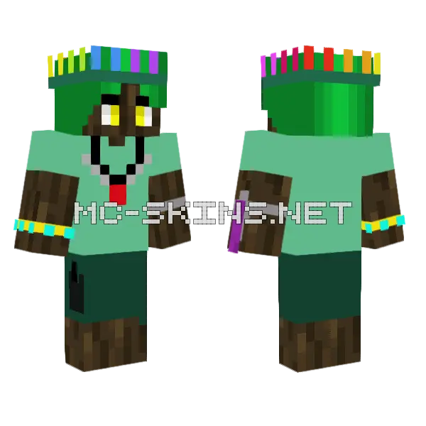 Tristen Dark Oaklen Minecraft skin, front and back