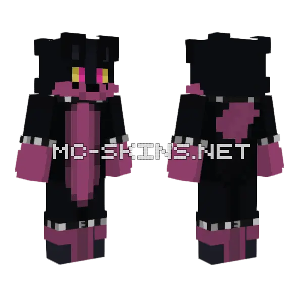 Trixxy Minecraft skin, front and back