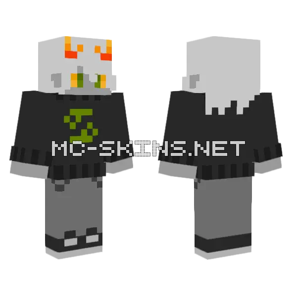 Trollsona Mahlan Makara Minecraft skin, front and back