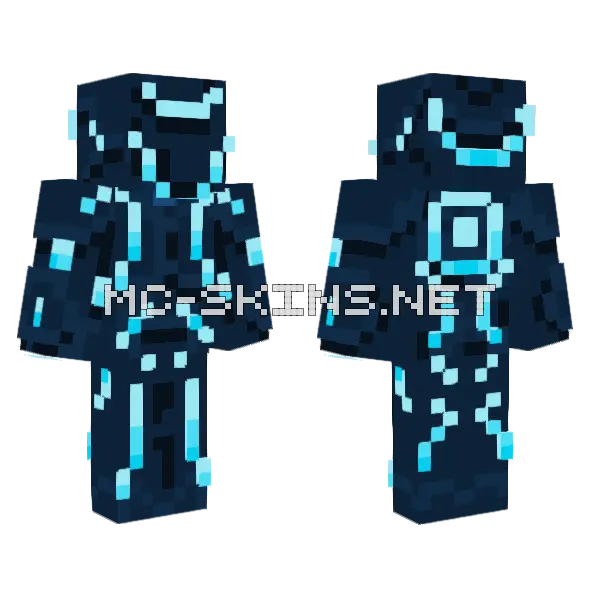 Tron Skin Minecraft skin, front and back
