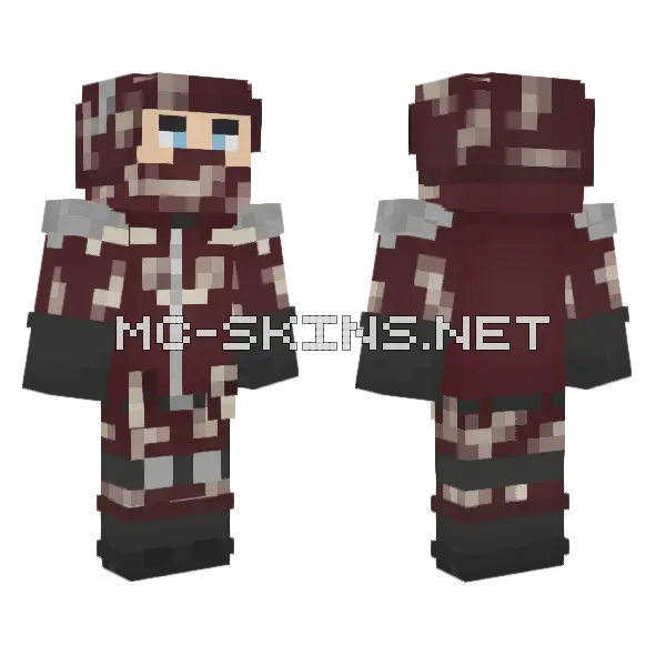Trooper Red Minecraft skin, front and back