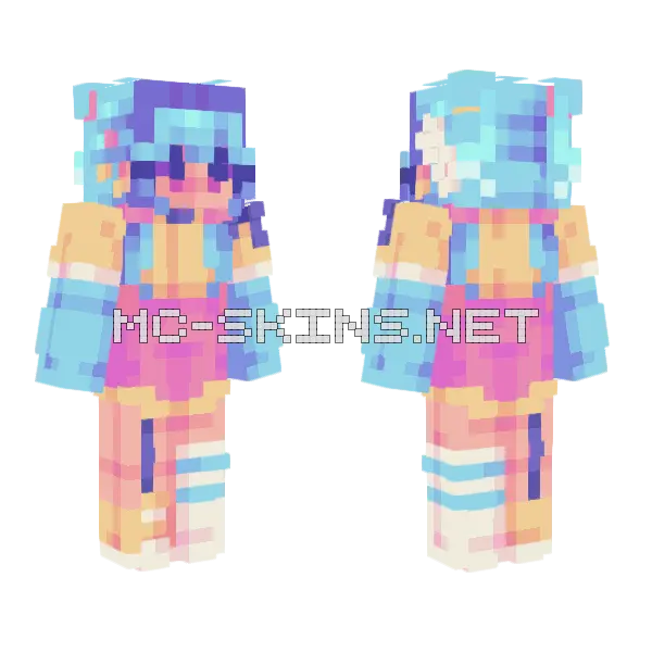 Tropical Fish Skinbrawl Minecraft skin, front and back
