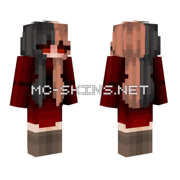 Troyandy Roses Fixed Minecraft skin, front and back