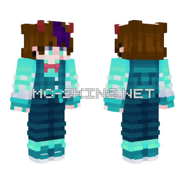 Trualist Minecraft skin, front and back