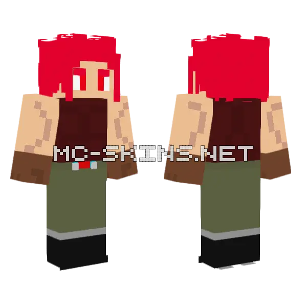 True Form Minecraft skin, front and back