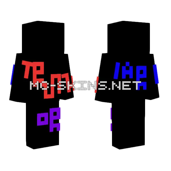 Truth Or Dare Me Minecraft skin, front and back