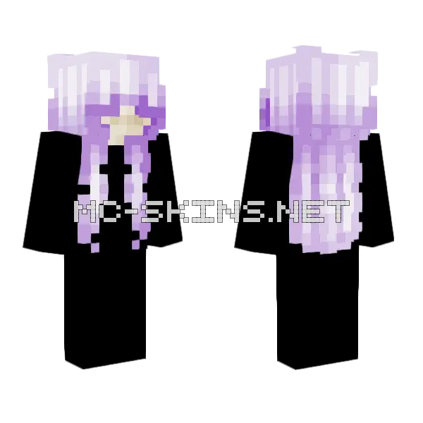 Trying New Hair Shading Minecraft skin, front and back