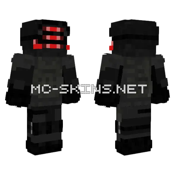 Tscevilguard Skin Minecraft skin, front and back