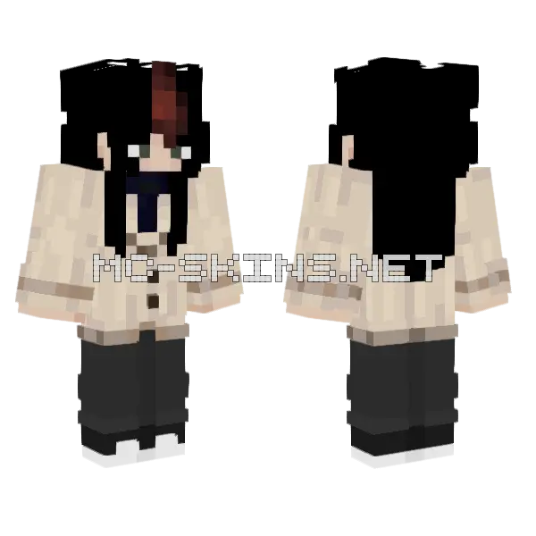 Tsuna Skin Minecraft skin, front and back