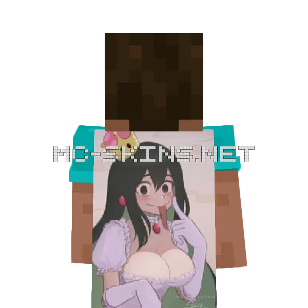 Tsuyu Asui Dress cape, outside and lining